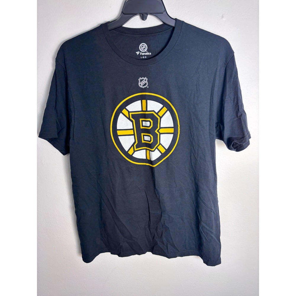 Fanatics Boston Bruins Brad Marchand 63 NHL T-Shirt Mens Large Black Cotton